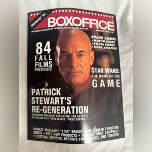 Vintage - BOX OFFICE Magazine - November 1996 - Patrick Stewart